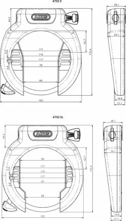 ABUS - Antivol De Cadre 4750 X / XL -France Accessoires Vélo Soldes Boutique abus antivol cadre 4750 x xl 3 3840x2160