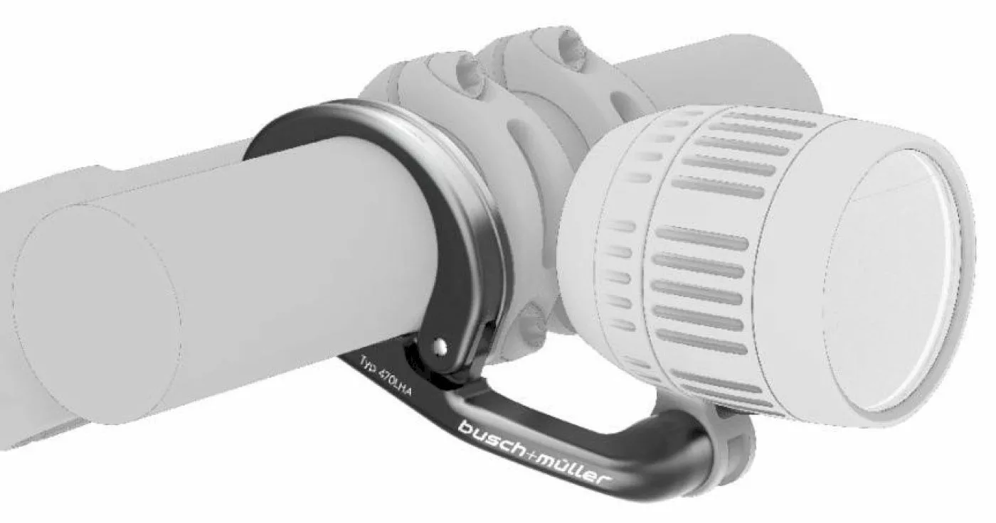 B&M Busch & Müller - Support D'éclairage Pour Guidon - Aluminium 1 B&M Busch & Müller - Support D'éclairage Pour Guidon - Aluminium